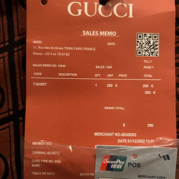 GUCCI long sleeve Shirt Size L *SALE* - Picture 4 of 4